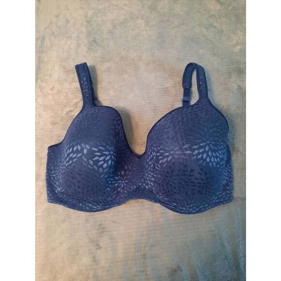 Playtex Womens Secrets Body Revelations Underwire Bra In The Navy Jacquard size - Picture 1 of 3